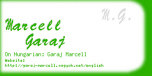 marcell garaj business card